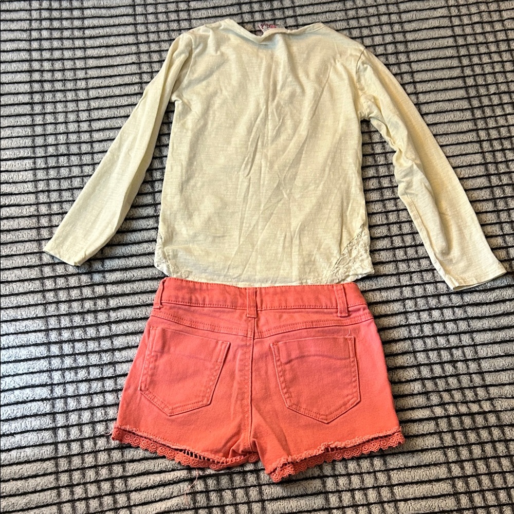 New Lace Detailed Top & Shorts Set (Girls M/10) - Picture 5 of 5